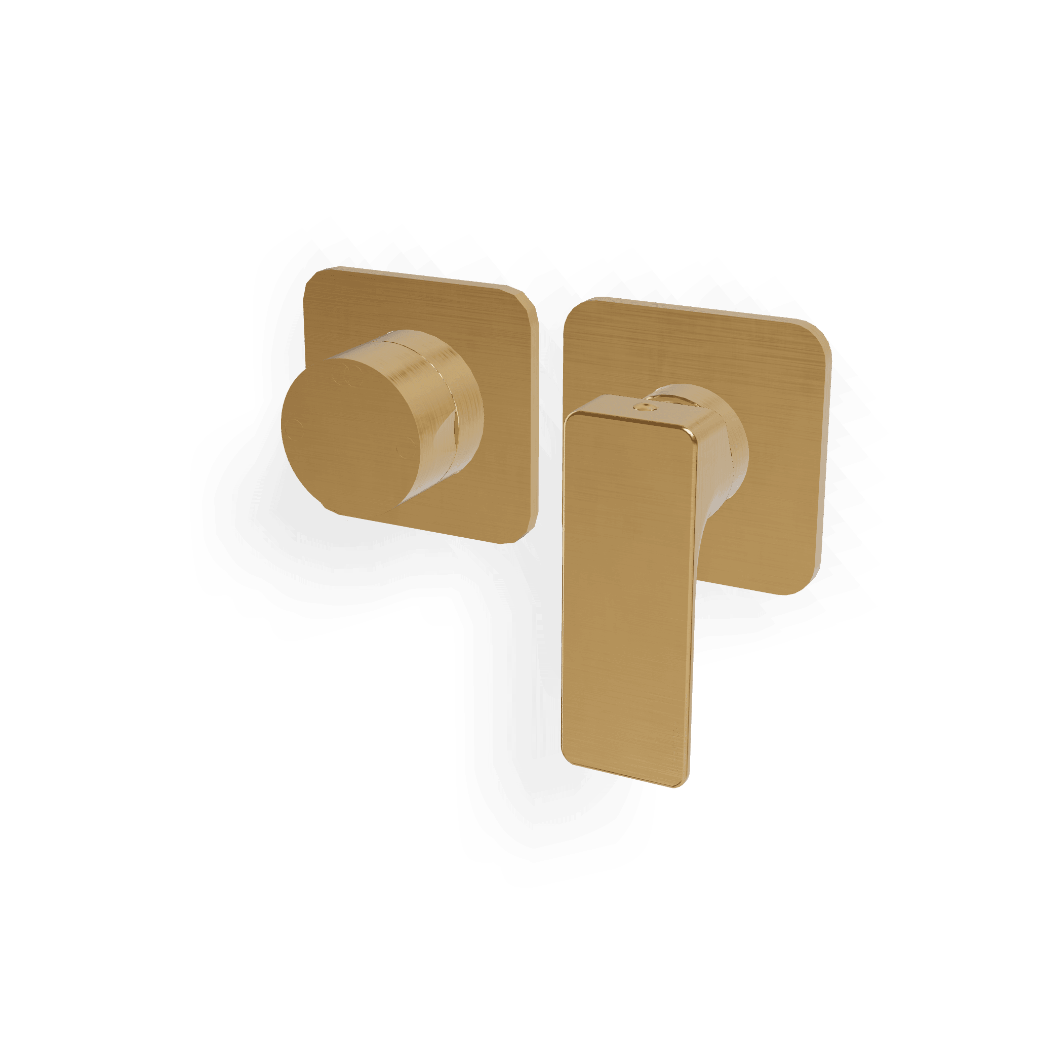 Внешняя часть смесителя для душа на 2 потребителя Hask