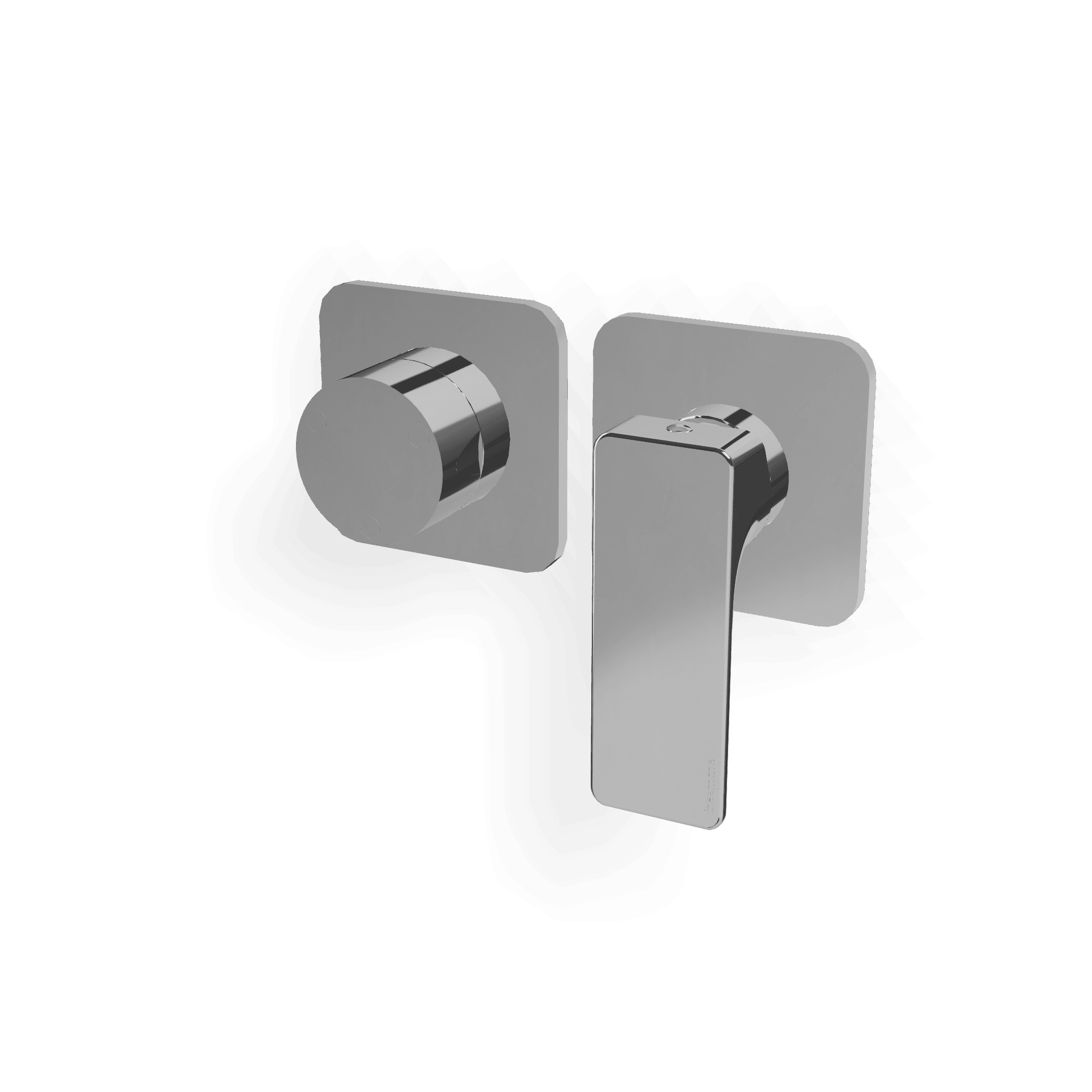 Внешняя часть смесителя для душа на 3 потребителя Hask