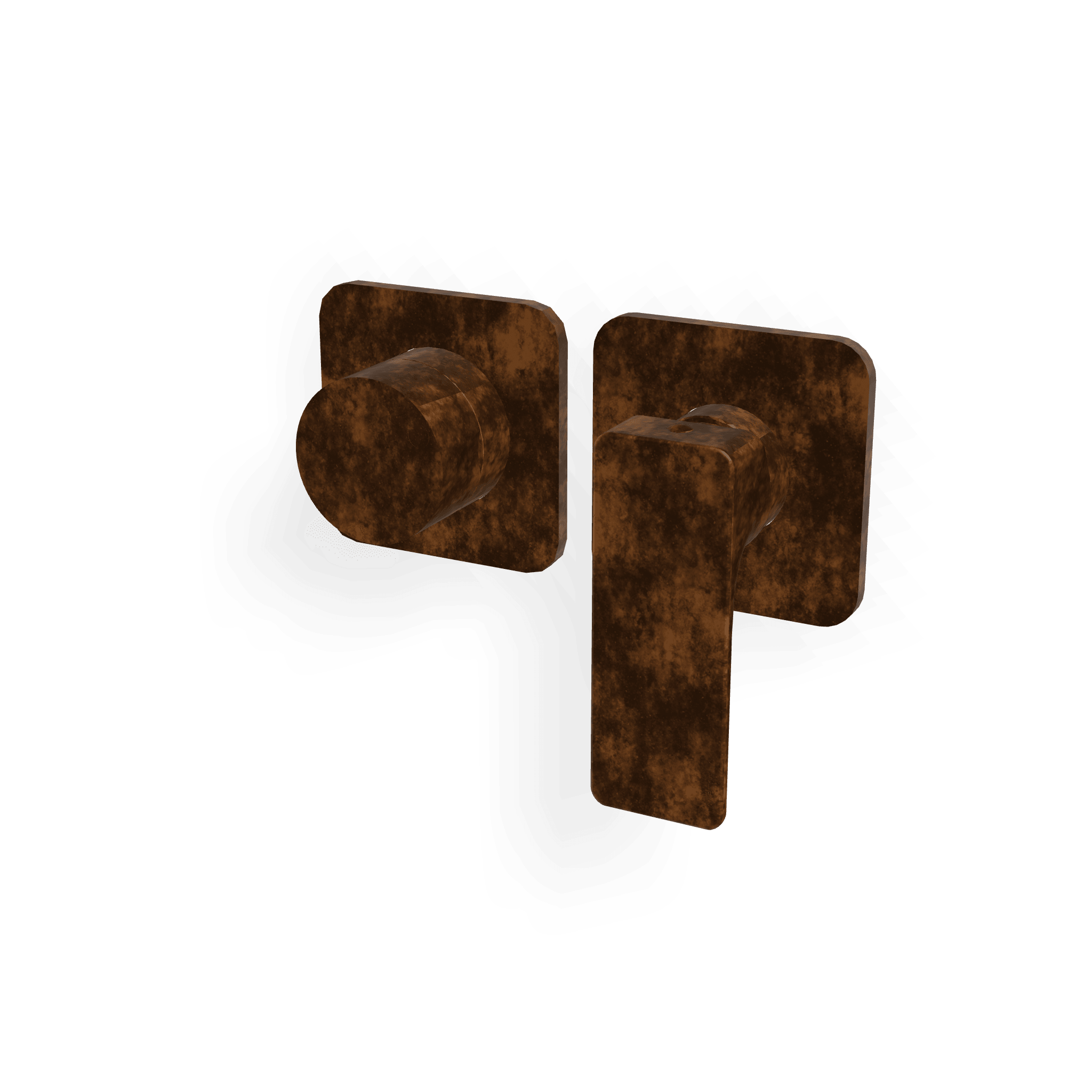 Внешняя часть смесителя для душа на 3 потребителя Hask