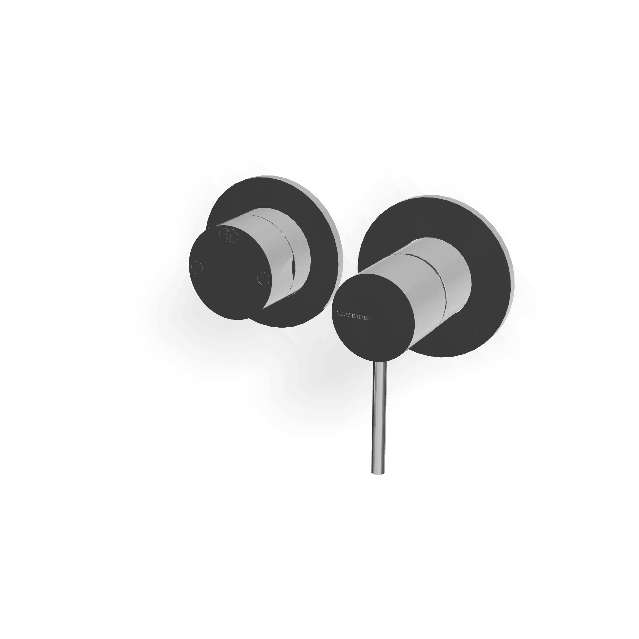 Внешняя часть смесителя для душа на 2 потребителя Up+