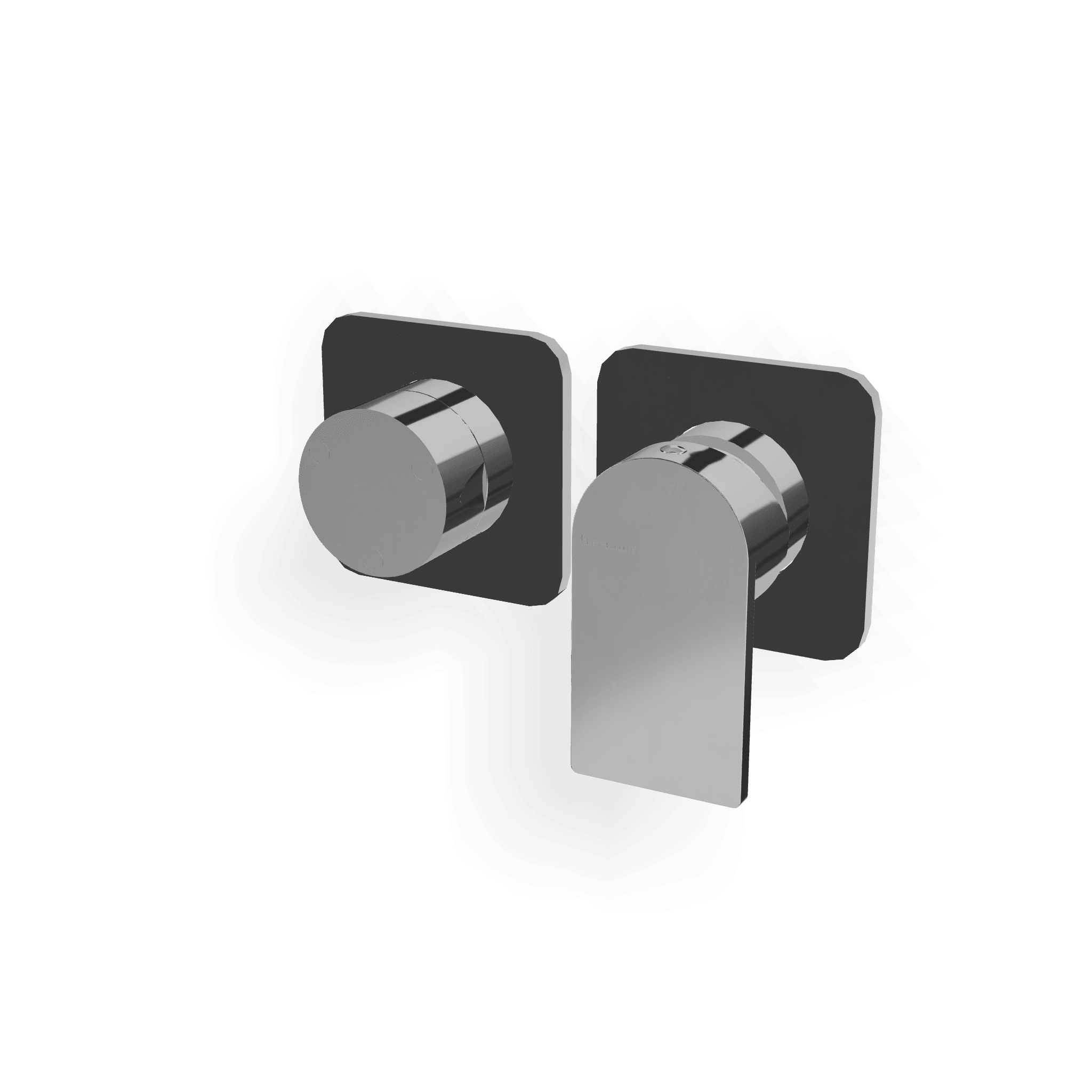 Внешняя часть смесителя для душа на 3 потребителя Ran