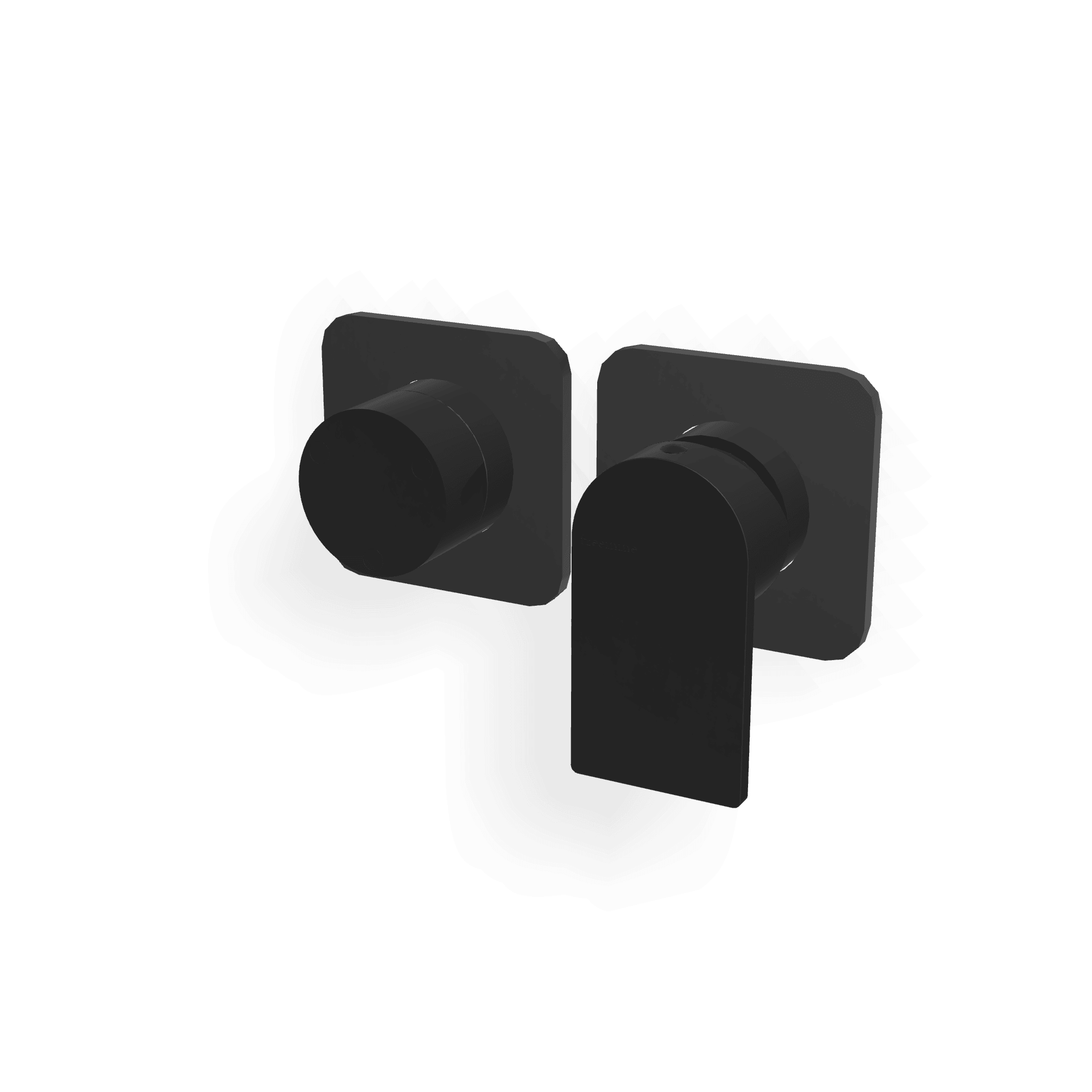 Внешняя часть смесителя для душа на 3 потребителя Ran