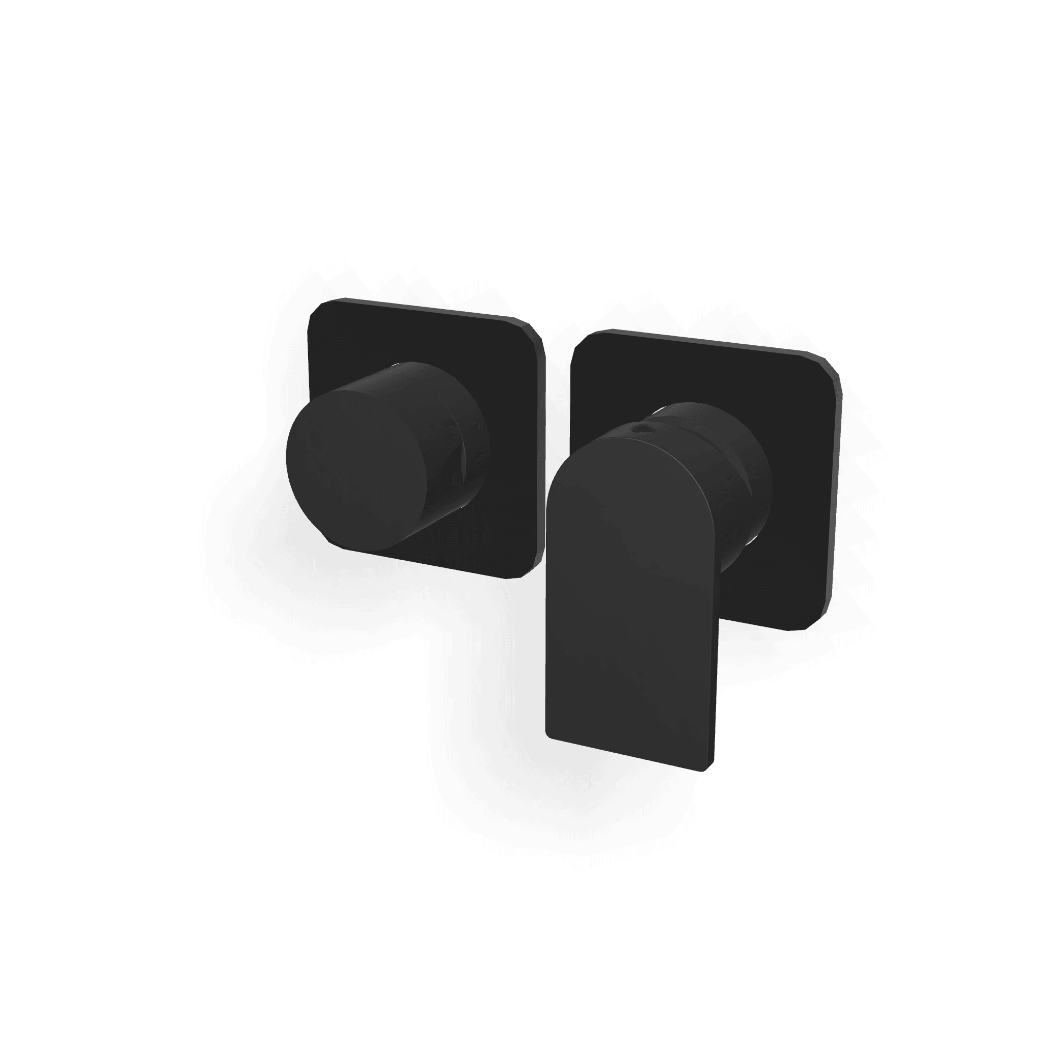 Внешняя часть смесителя для душа на 2 потребителя Ran