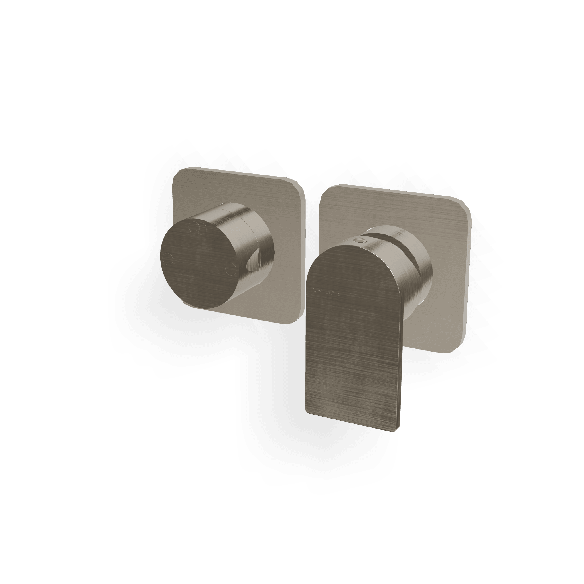 Внешняя часть смесителя для душа на 2 потребителя Ran