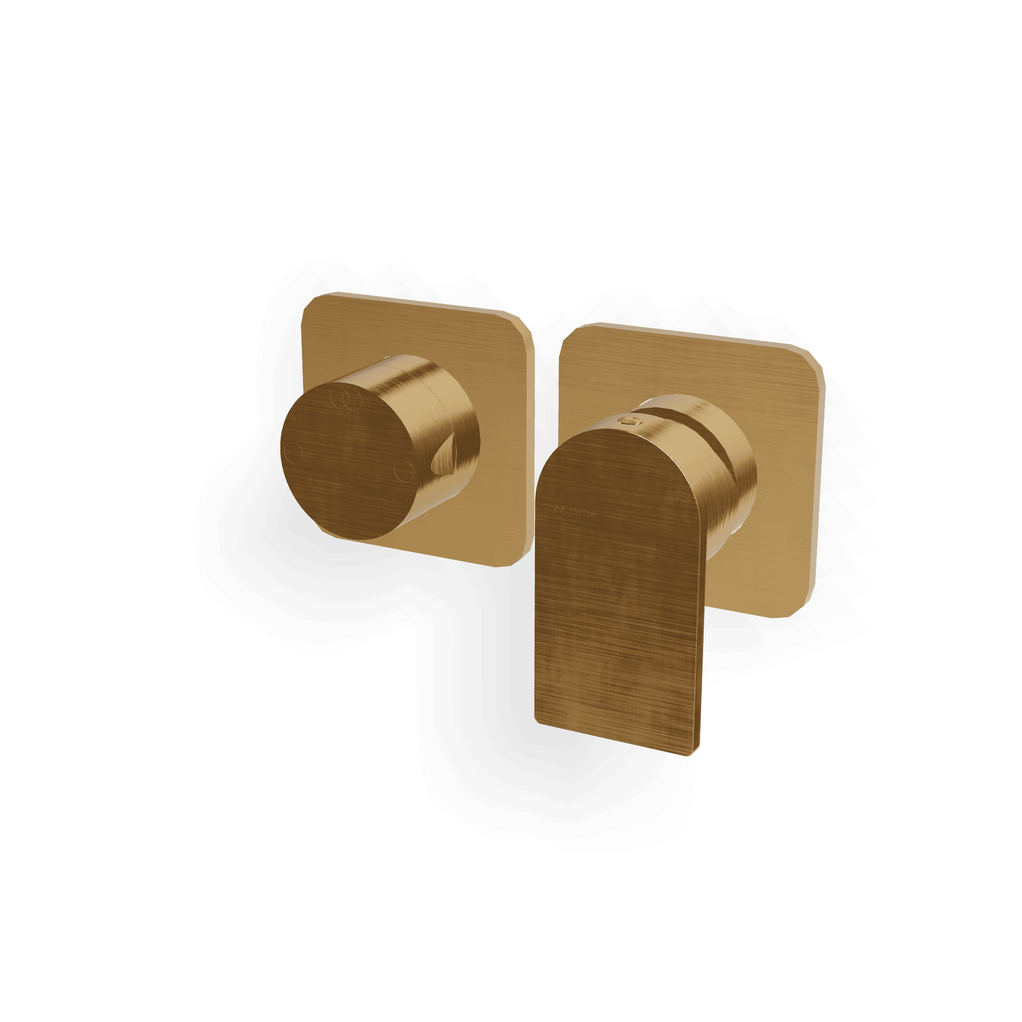 Внешняя часть смесителя для душа на 2 потребителя Ran