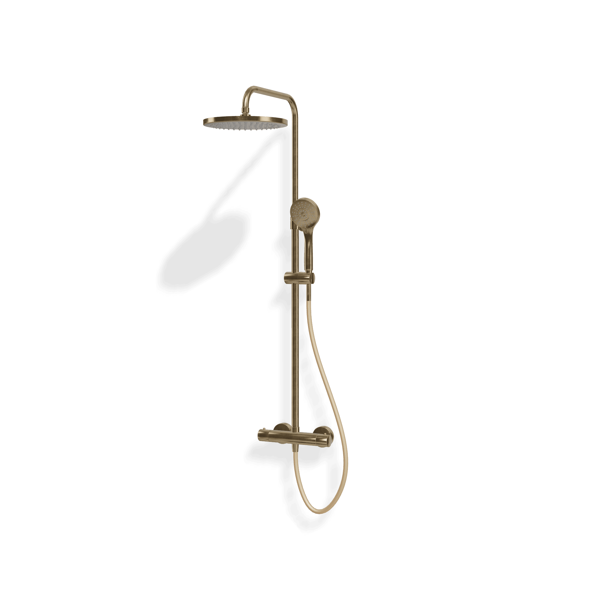 Душева колонна с термостатическим смесителем, ручным и верхним душем диаметром 250 мм