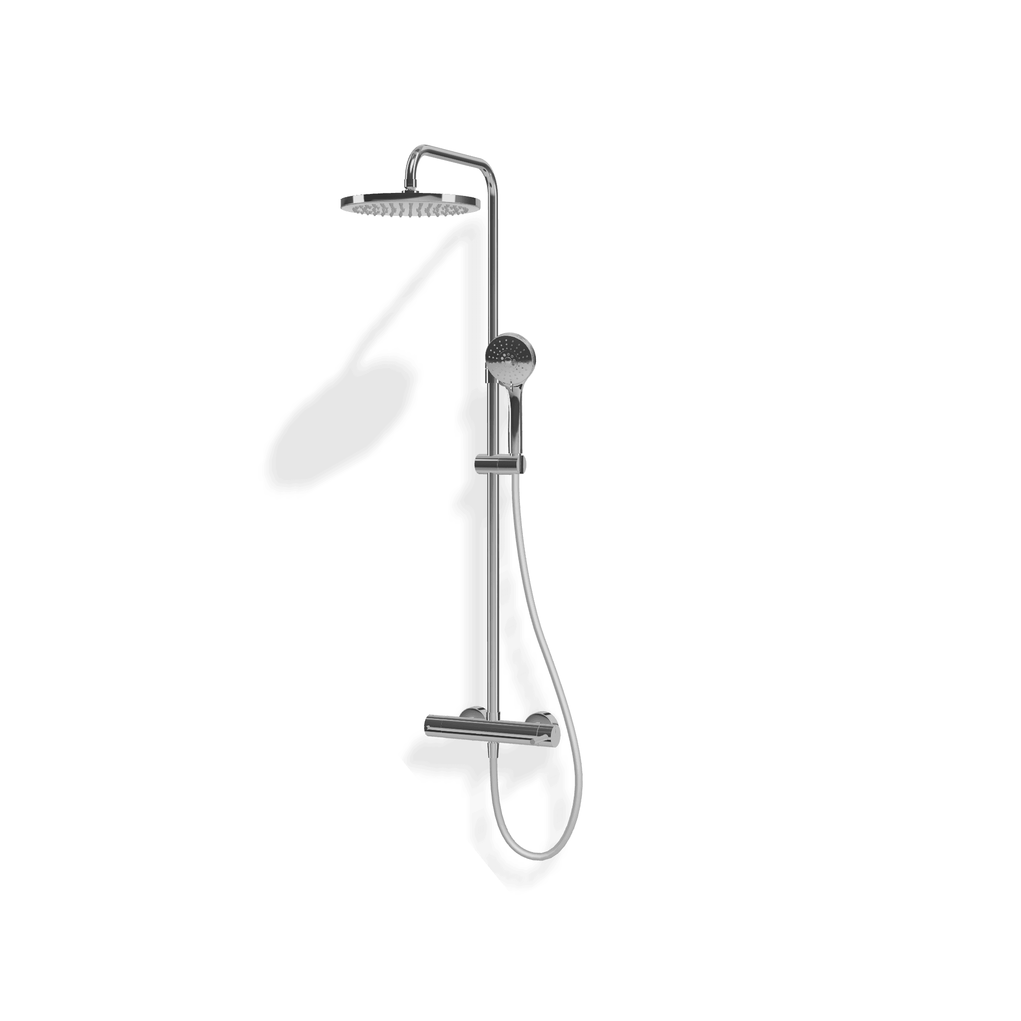 Душевая колонна со смесителем, ручным и верхним душем Footprint