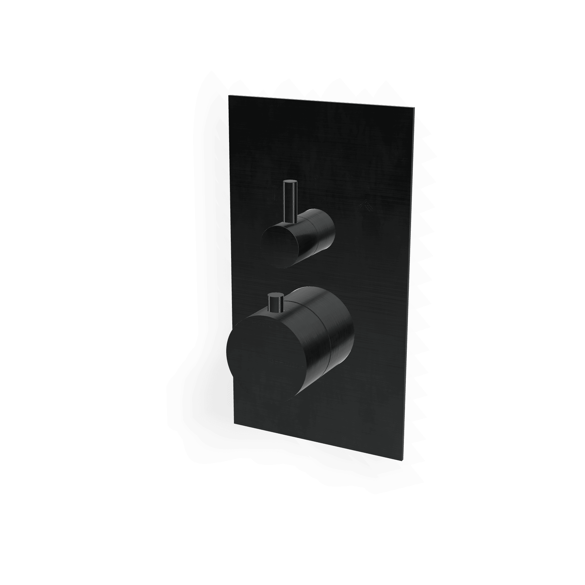 Внешняя часть термостатического смесителя на 2 выхода с поворотным переключателем