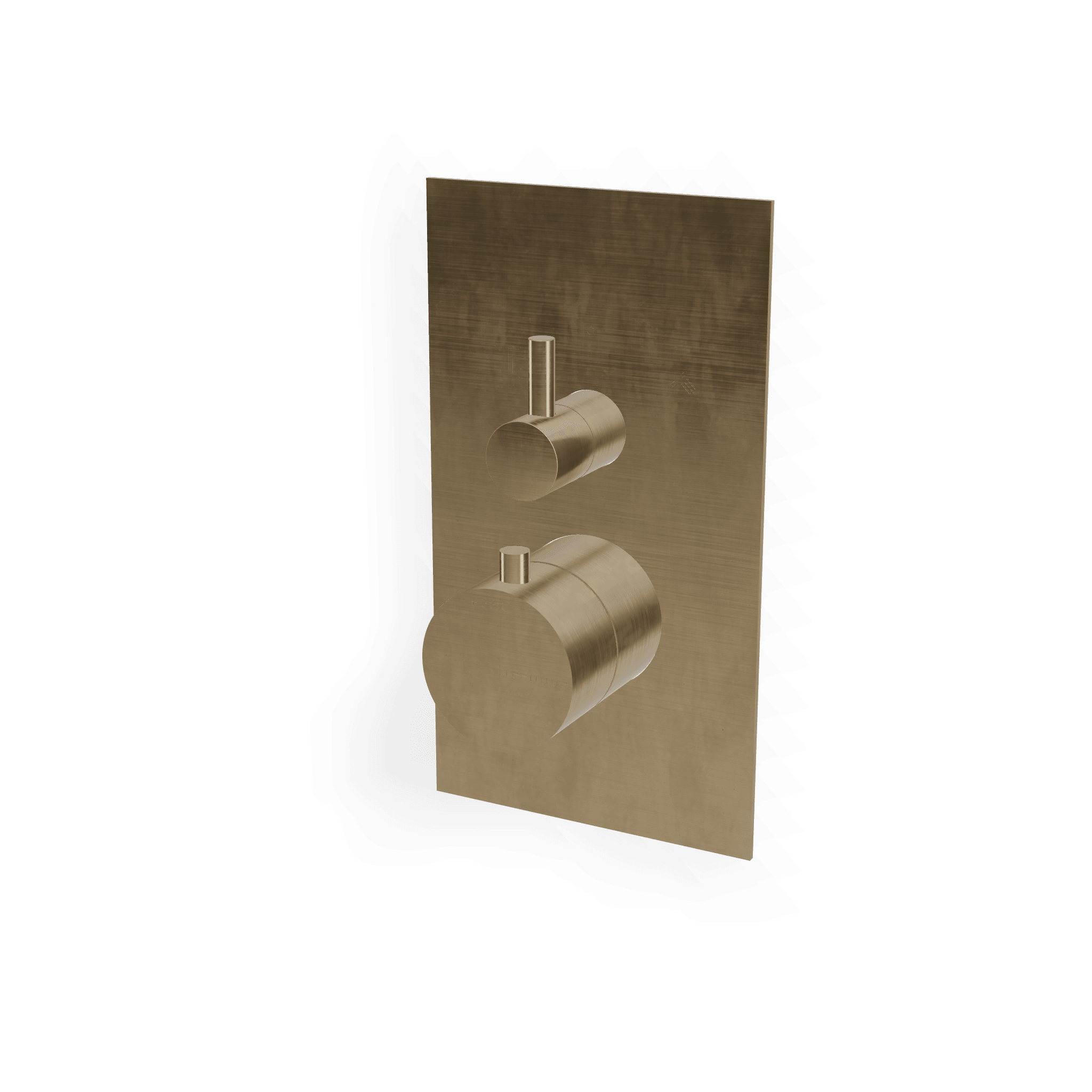 Внешняя часть термостатического смесителя на 2 выхода с поворотным переключателем