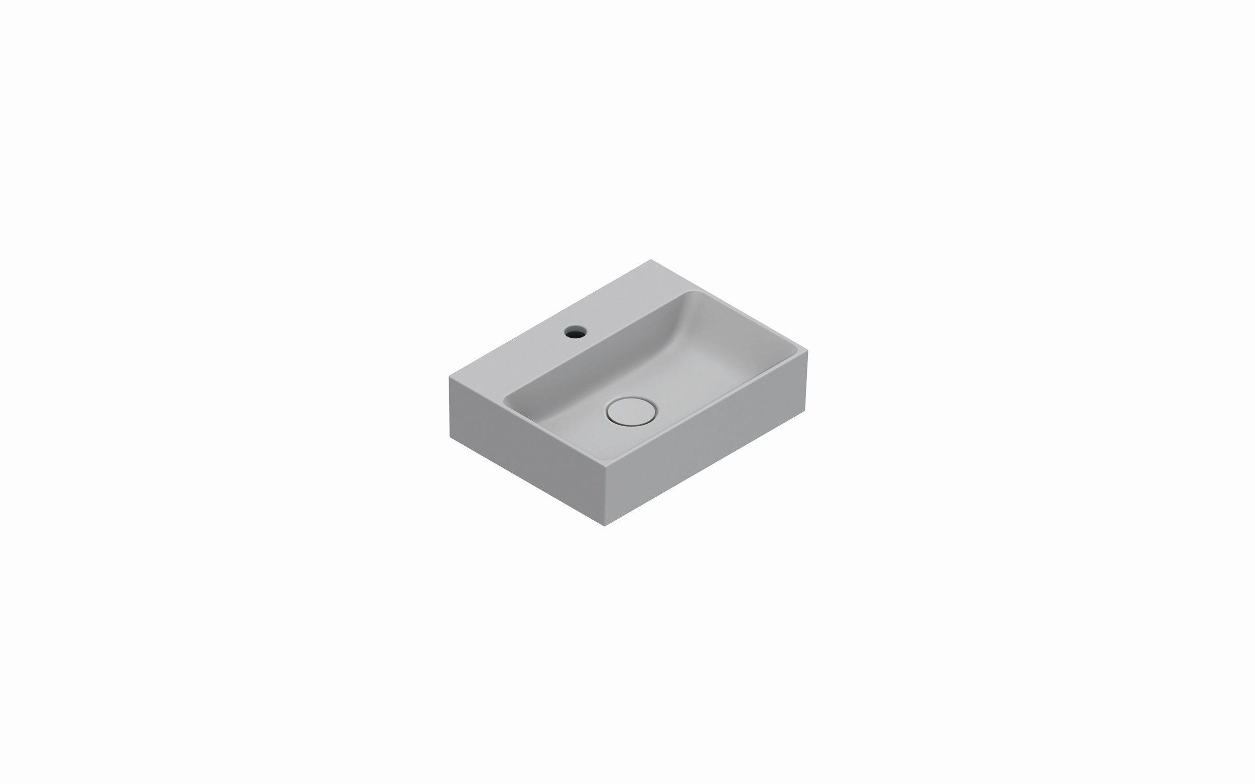 PREMIUM Раковина 45x35, покрытие cataglaze+, белая матовая